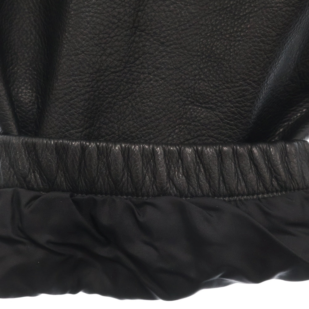 SUPREME(シュプリーム) 19AW ×NIKE Leather Warm Up Pants ナイキ レザーウォームアップパンツ ブラック CK6220-010
