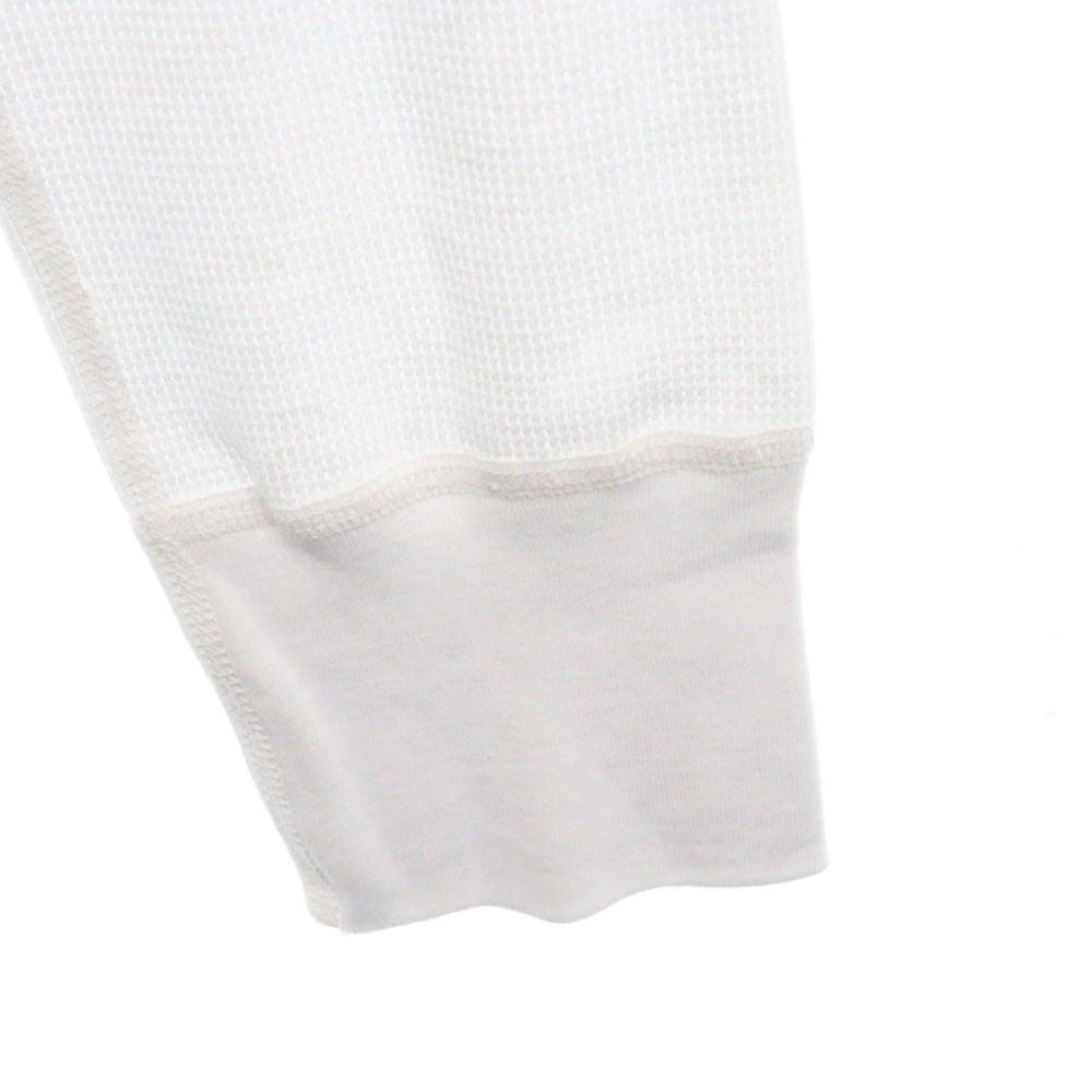 CHROME HEARTS(クロムハーツ) Horseshoe Arm Floral Thermal L/S Tee ホースシュー アームフローラル サーマル長袖Tシャツ ロンT ホワイト