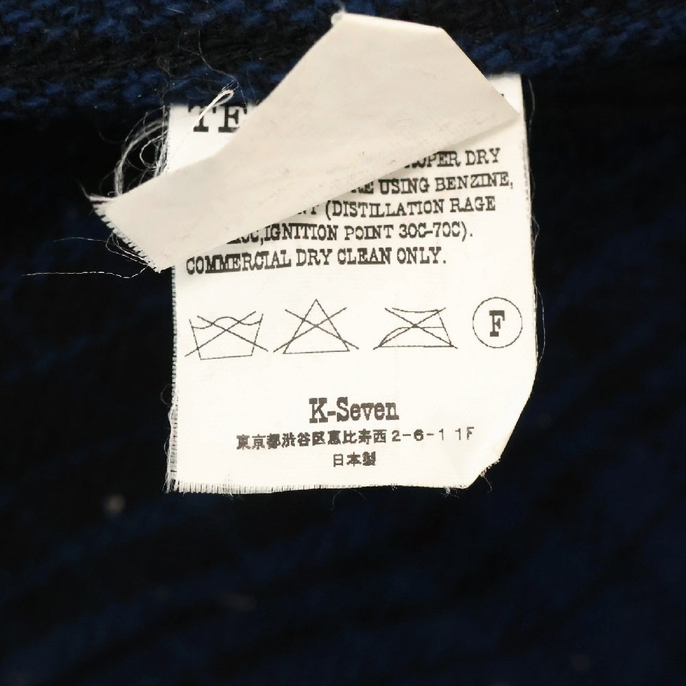 TENDERLOIN(テンダーロイン) 11AW T-BEAR WOOL JKT ベア ウール チェック ジャケット ブルー