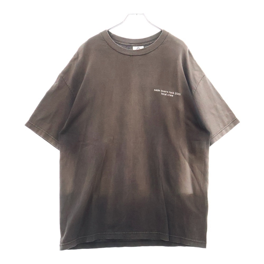 VINTAGE(ヴィンテージ) 00s SADE Lovers Rock 2001 Local Crew シャーデー ラバーズロック ローカルクルー プリント 半袖Tシャツ カットソー ブラック