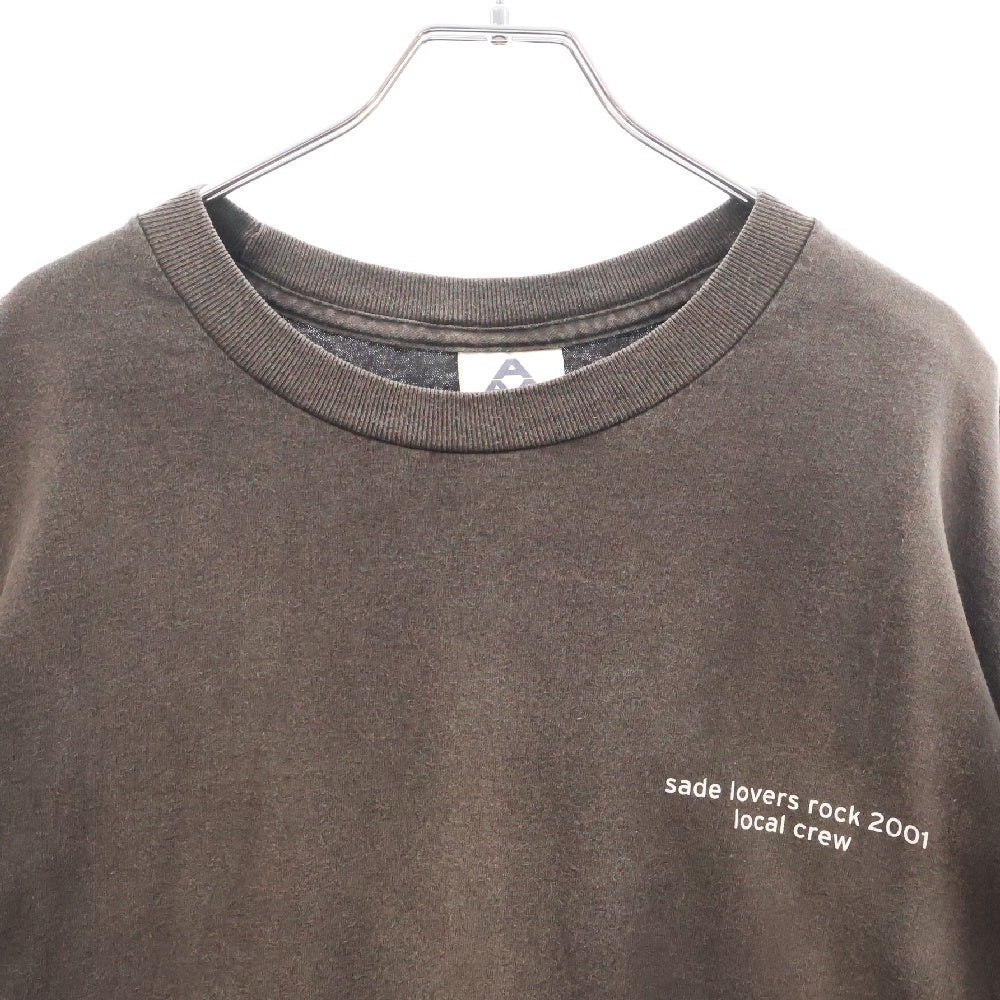 VINTAGE(ヴィンテージ) 00s SADE Lovers Rock 2001 Local Crew シャーデー ラバーズロック ローカルクルー プリント 半袖Tシャツ カットソー ブラック