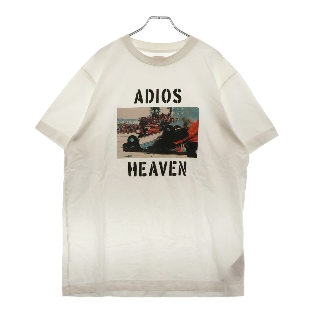 Palm Angels(パームエンジェルス) フォトプリント クルーネック 半袖Tシャツ カットソー ホワイト PMAA001S18084018