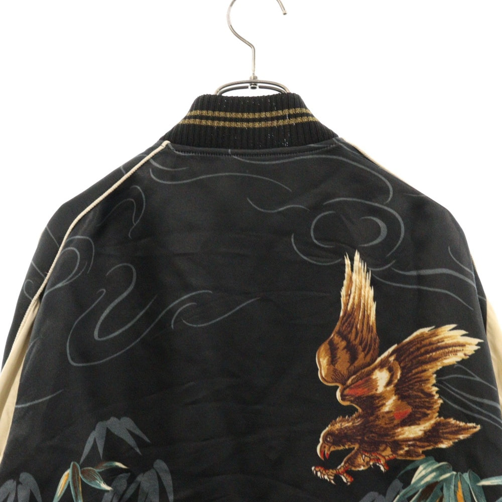 SAINT LAURENT PARIS(サンローランパリ) 16SS Falcon Tiger Eagle Tiger Sukajan Souvenir Blouson Jacket 鷹虎 イーグルタイガースカジャン ジャケット ブルゾン ネイビー 416035 Y981L