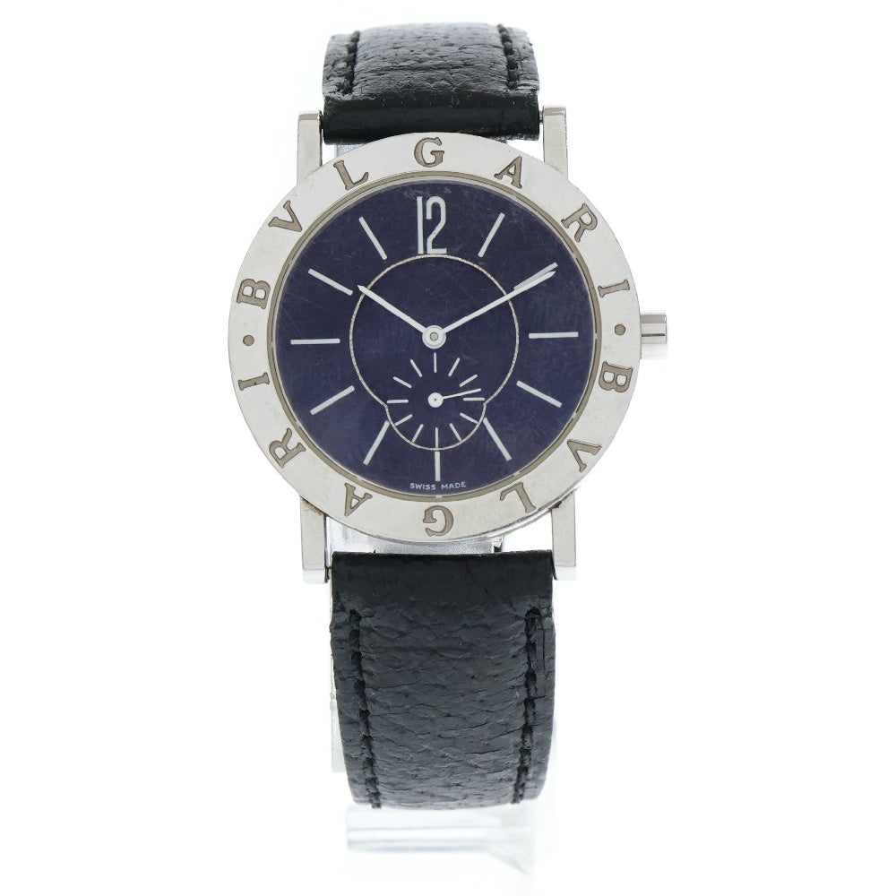 BVLGARI(ブルガリ) ブルガリブルガリ スモールセコンド クォーツ ステンレス 腕時計 ブラック/シルバー BB33SLPS