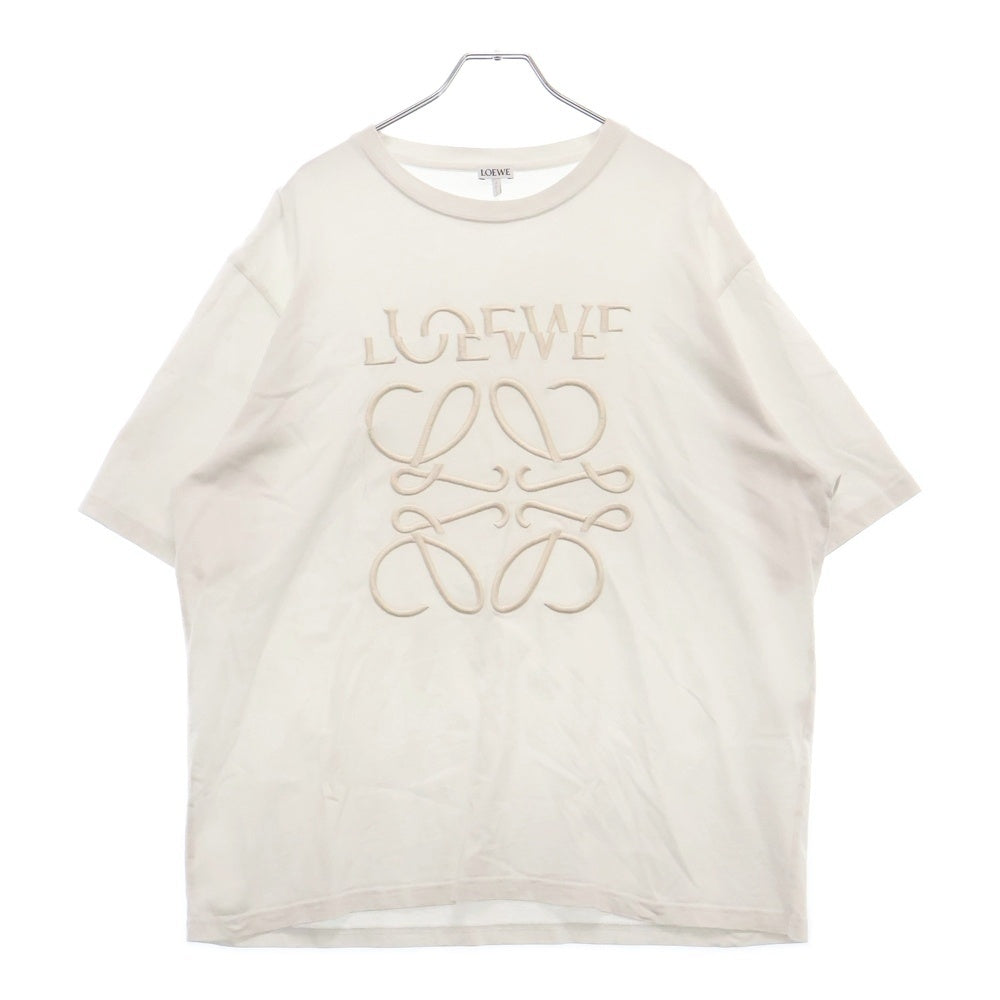 LOEWE(ロエベ) アナグラム スプリットロゴ刺繍 半袖Tシャツ ホワイト H526Y22XAG