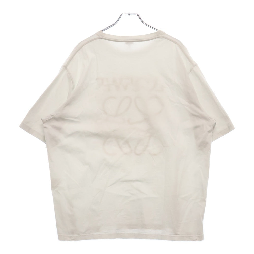 LOEWE(ロエベ) アナグラム スプリットロゴ刺繍 半袖Tシャツ ホワイト H526Y22XAG