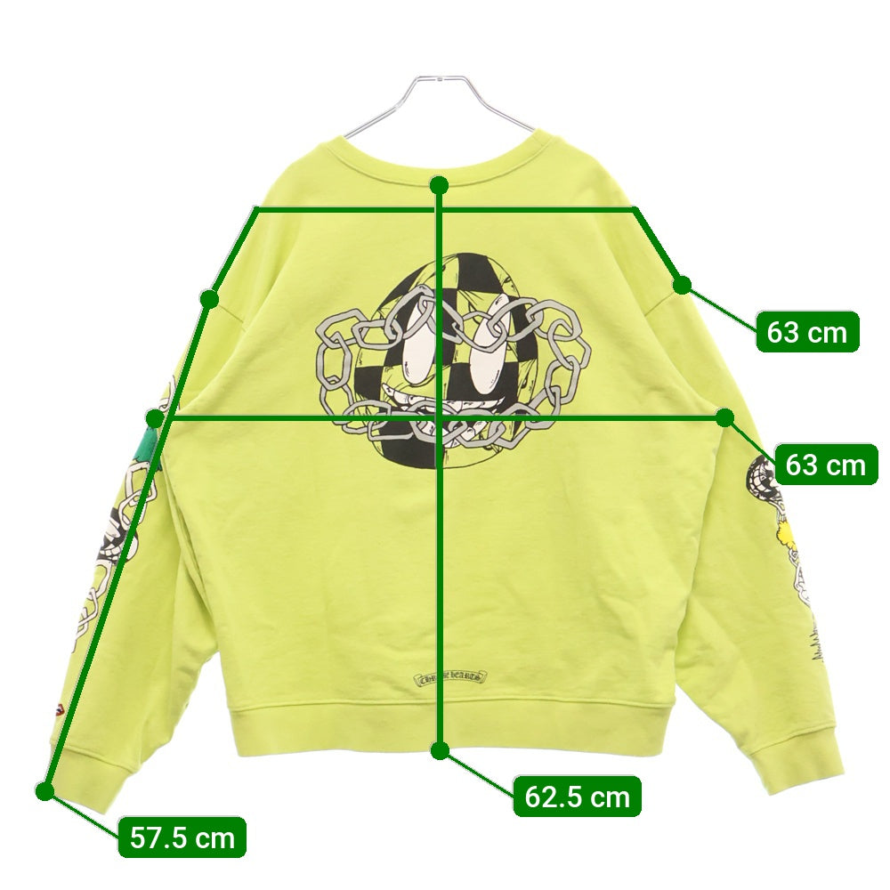 CHROME HEARTS(クロムハーツ) 22AW ×MATTY PPO LINK SWTSHRTBOY マッティボーイ プロ リンク クルーネック スウェット トレーナー イエロー
