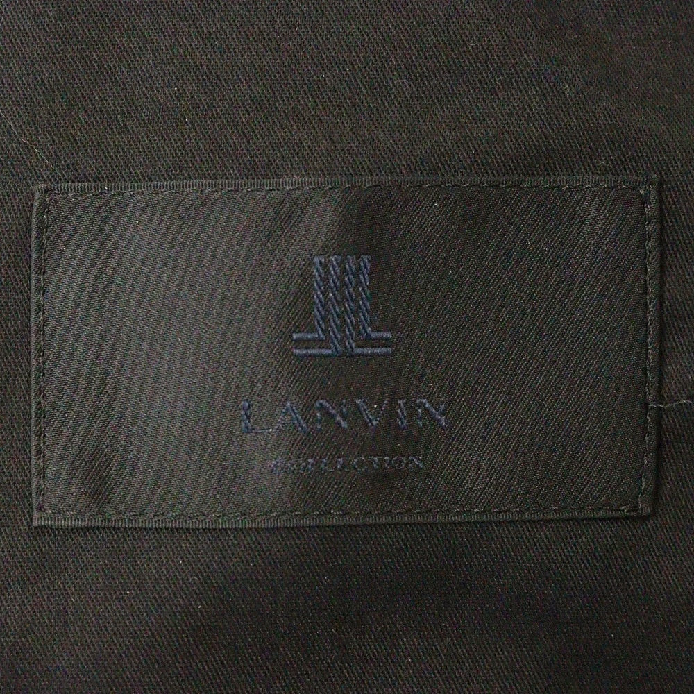 LANVIN(ランバン) ベロア スラックス ロングパンツ ブラック LA-MH-79805