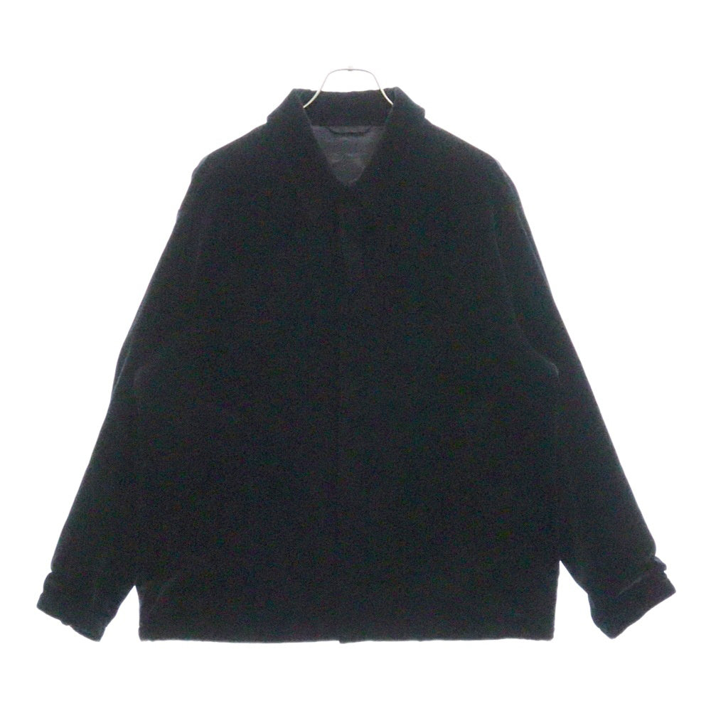 LANVIN(ランバン) ベロア スナップボタン ブルゾン ジャケット ブラック LA-6M-79587