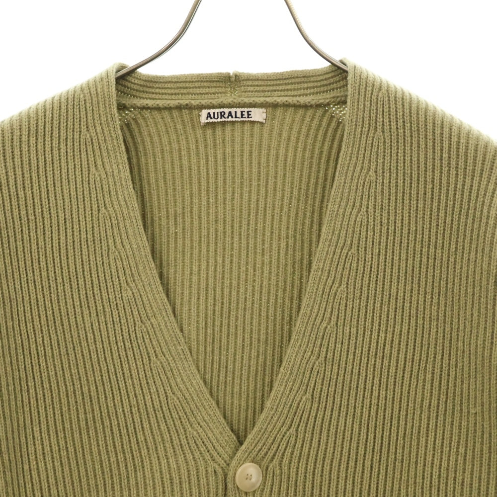 AURALEE(オーラリー) 22AW SUPER FINE WOOL RIB KNIT BIG CARDIGAN リブニット ビッグカーディガン ベージュ A22AC01RK