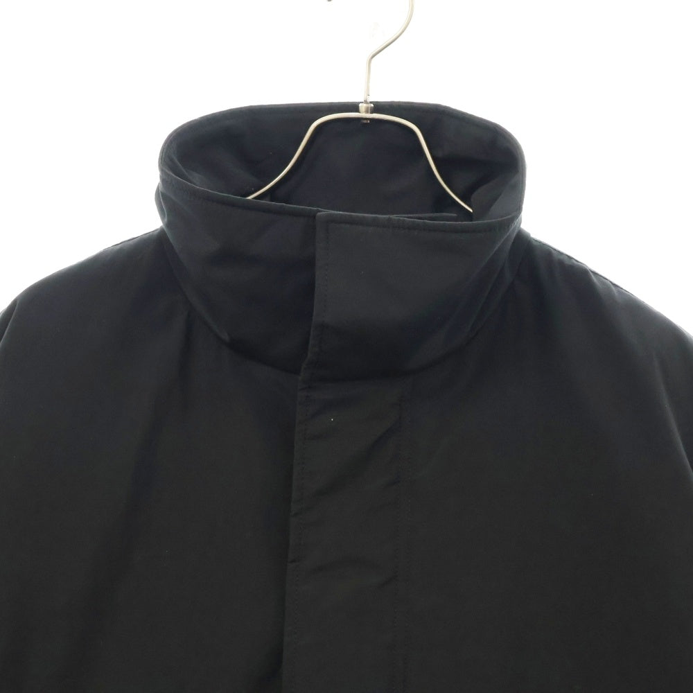 ATON(エイトン) TECHNO COTTON PADDED SHORT MODS COAT ナイロン 中綿 ショート モッズ コート ブラック 7074641
