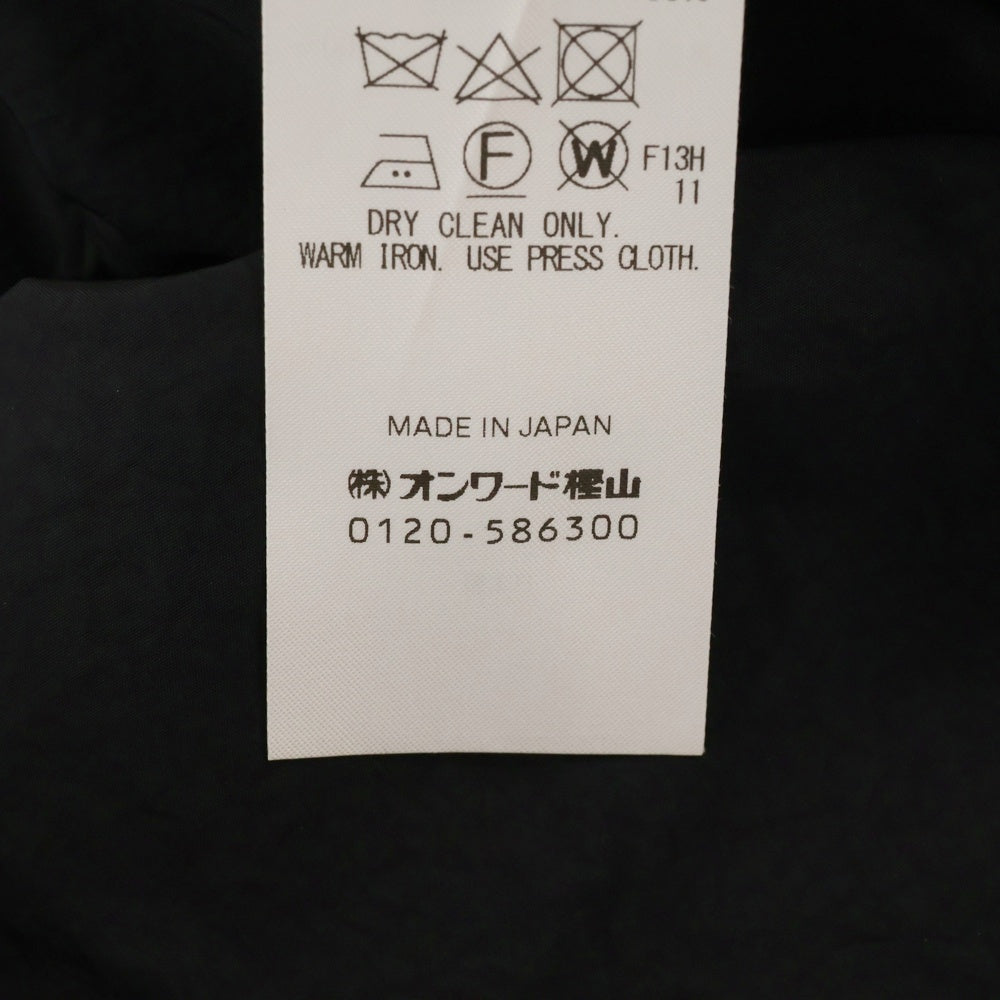 ATON(エイトン) TECHNO COTTON PADDED SHORT MODS COAT ナイロン 中綿 ショート モッズ コート ブラック 7074641