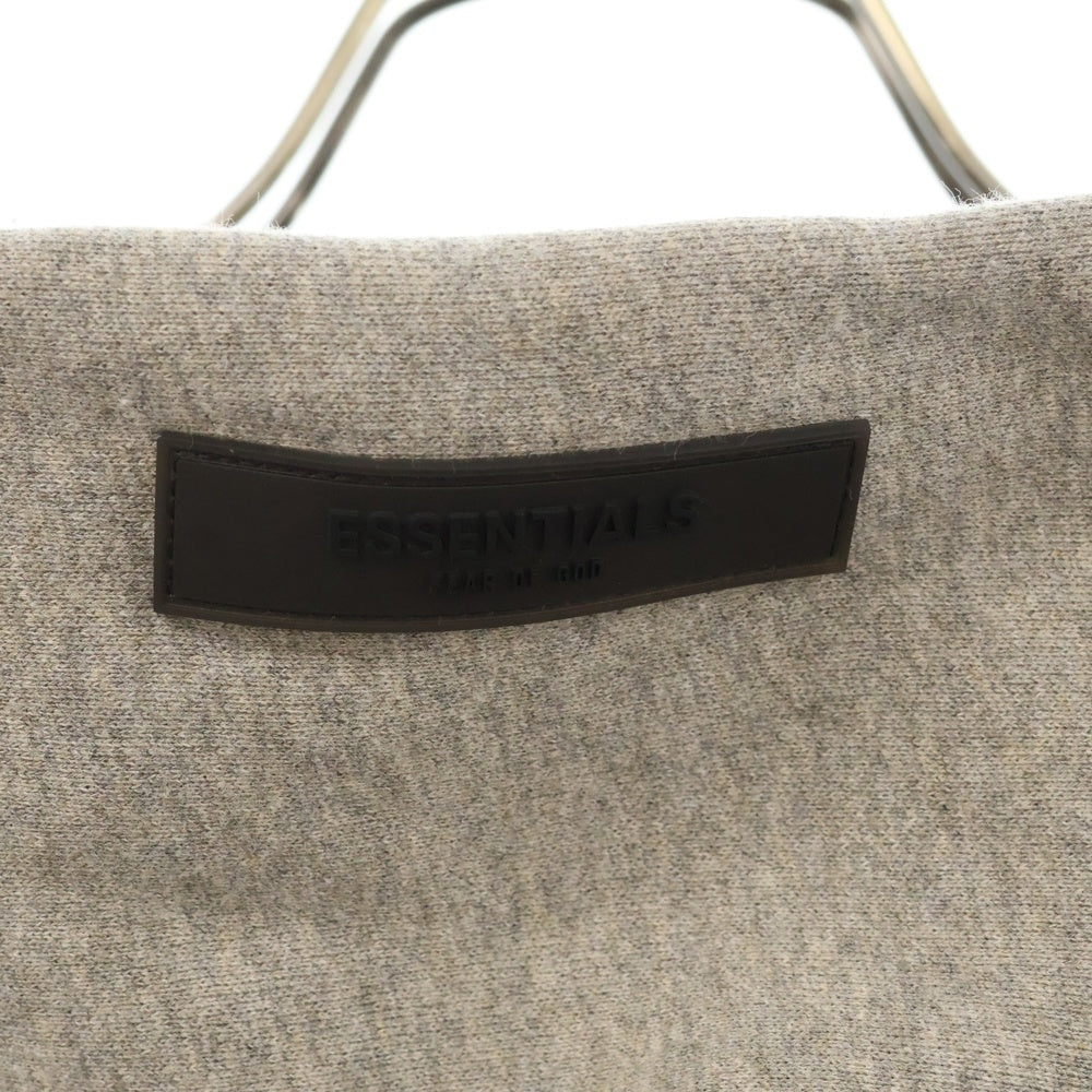 FOG Essentials(エフオージー エッセンシャルズ) Flocky Back Logo Sweat Pullover Parka フロッキーバックロゴ スウェットプルオーバーパーカー グレー