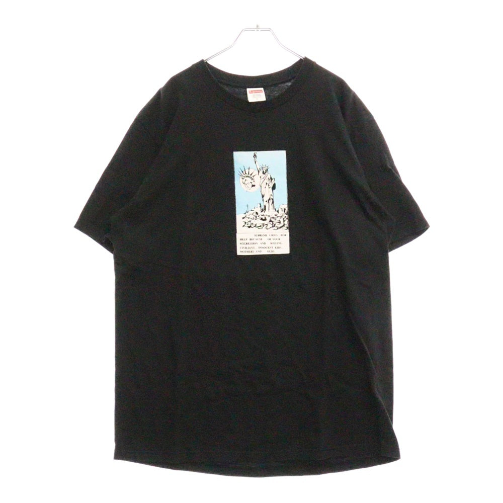 SUPREME(シュプリーム) 24AW Liberty Tee リバティ プリント クルーネック 半袖Tシャツ カットソー ブラック