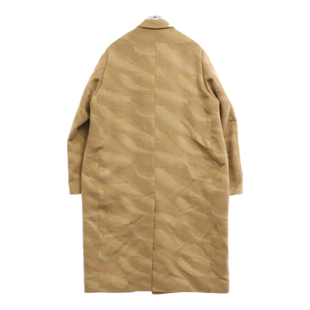 AURALEE(オーラリー) 21AW WOOL CASHMERE JACQUARD MELTON CHESTERFIELD COAT ウールカシミア チェスターコート ベージュ A21AC01JM