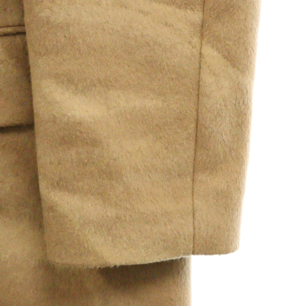 AURALEE(オーラリー) 21AW WOOL CASHMERE JACQUARD MELTON CHESTERFIELD COAT ウールカシミア チェスターコート ベージュ A21AC01JM