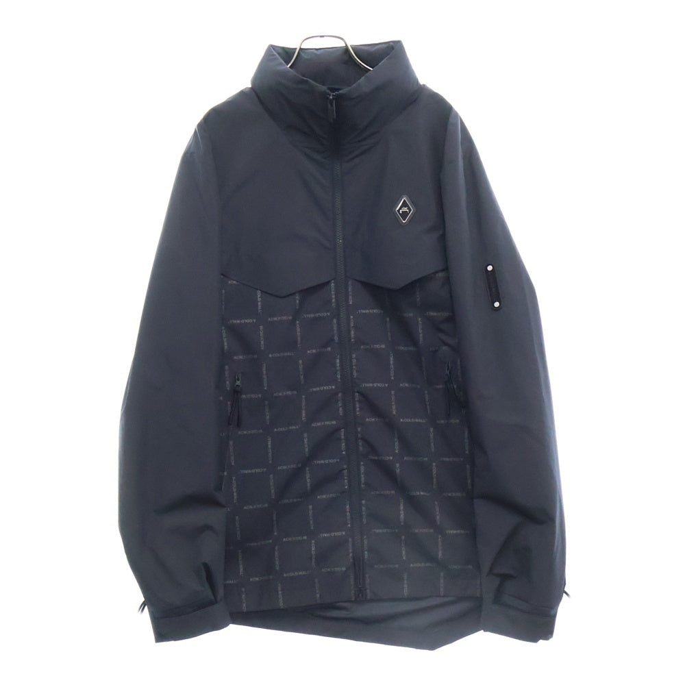 A-COLD-WALL(アコールドウォール) Grisdale Storm Tech Jacket ストーム テック ロゴプリント ジップアップ ジャケット ブラック