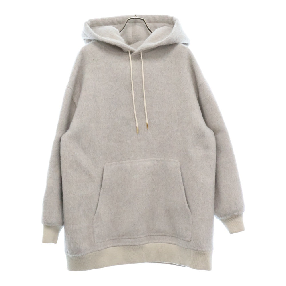 CELINE(セリーヌ) ラマ ウール モヘヤ ロング フーディー プルオーバーパーカー グレー レディース 2V58J582R