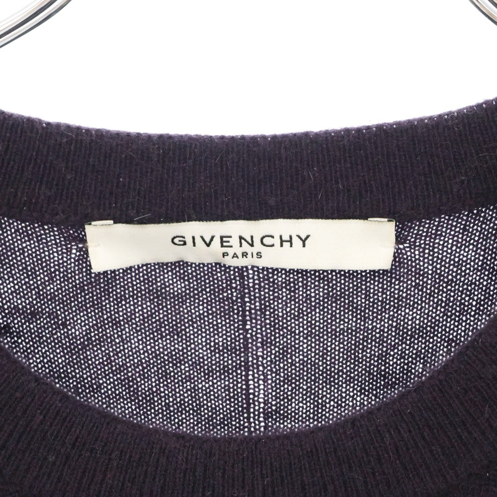 GIVENCHY(ジバンシィ) カシミヤ ウール ニット ロングセーター ネイビー レディース 16W 7515 501