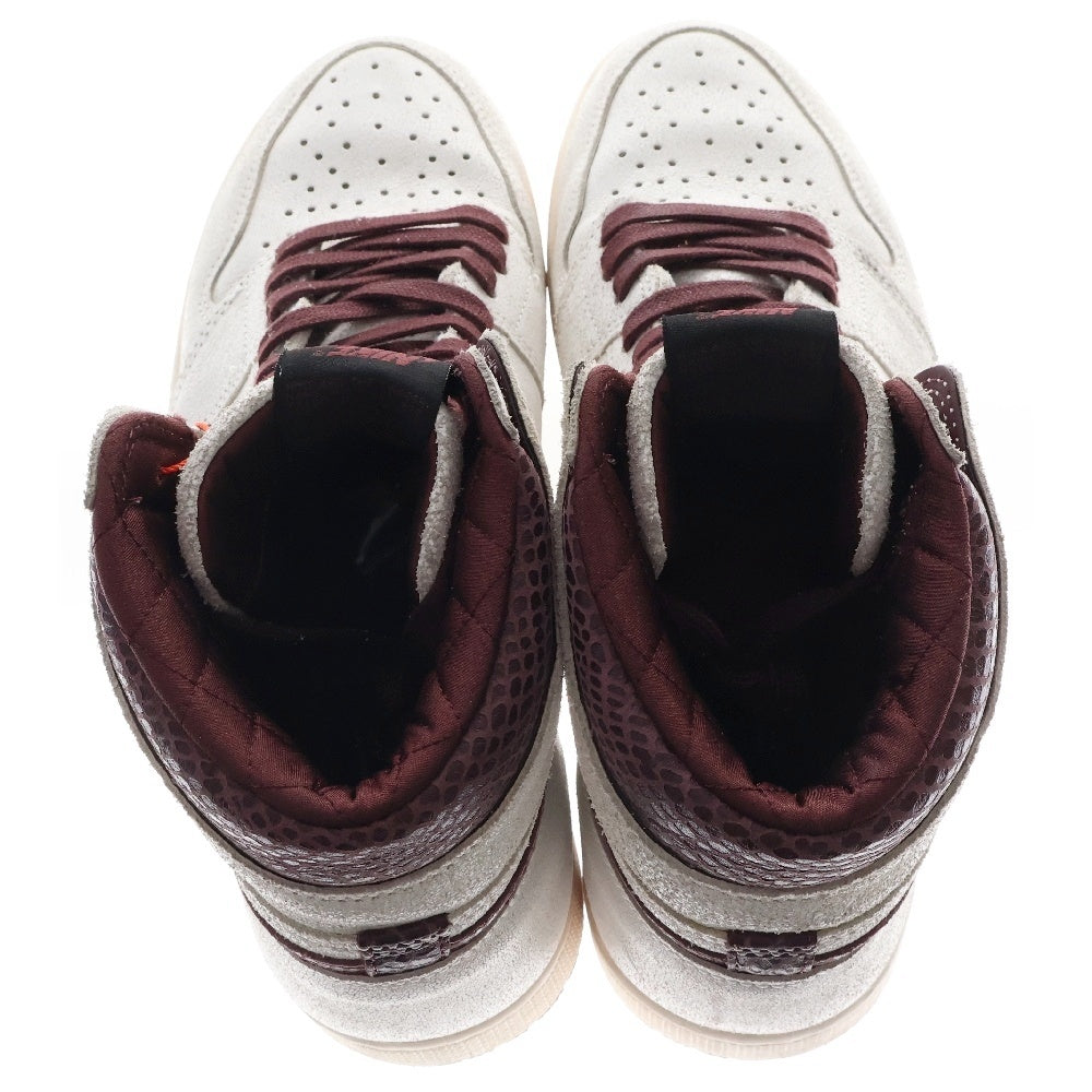 NIKE(ナイキ) ×A MA MANIERE AIR JORDAN1 RETRO HIGH OG SP アマ マニエール エアジョーダン1 セイルアンドバーガンディ ハイカットスニーカー US11/29cm DO7097-100