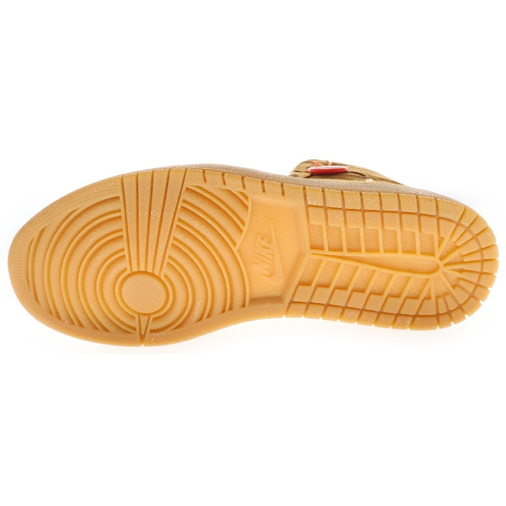 NIKE(ナイキ) AIR JORDAN 1 RETRO HIGH WHEAT エアジョーダン1 レトロ ウィート ハイカットスニーカー ブラウン US10/28cm 555088-710
