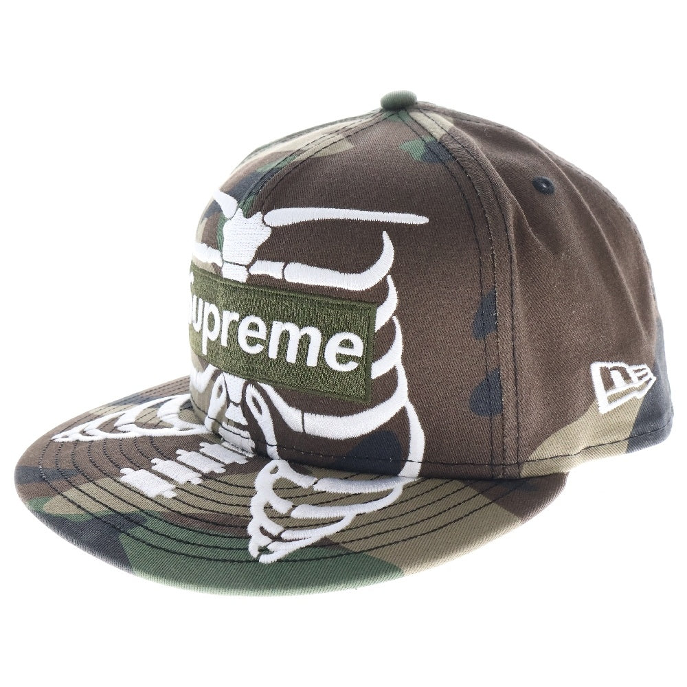 SUPREME(シュプリーム) 25SS ×NEW ERA Bones Box Logo Cap ニューエラ ボーンズ ボックスロゴ ベースボールキャップ カモフラ カーキ
