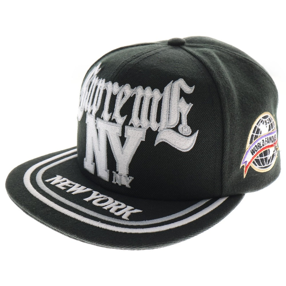 SUPREME(シュプリーム) 25SS New York 6 Panel Cap ニューヨーク 6パネル ベースボールキャップ 帽子 ブラック