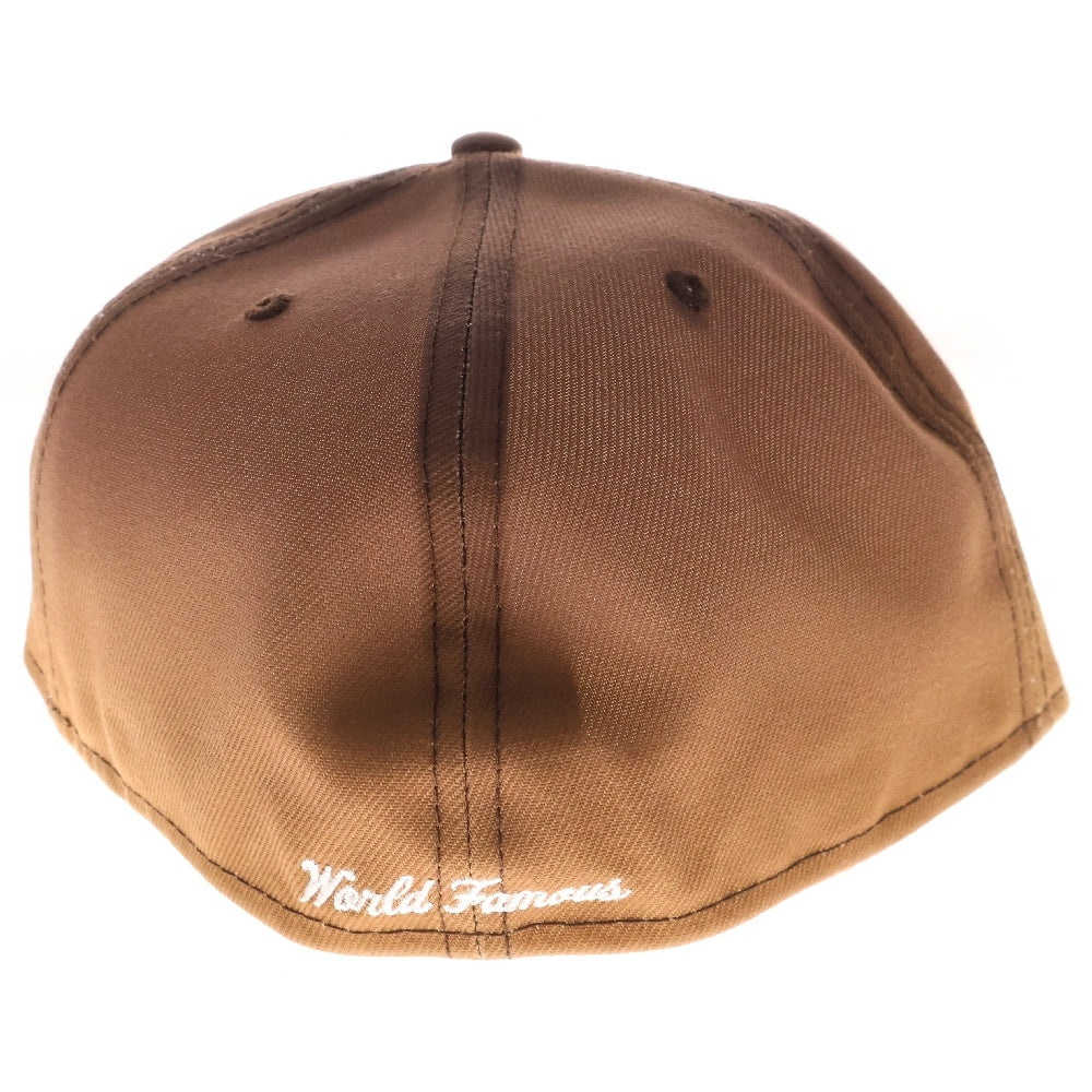 SUPREME(シュプリーム) 23SS ×NEW ERA Gradient Box Logo Cap ニューエラ グラディエント ボックスロゴ ベースボールキャップ 帽子 ブラウン