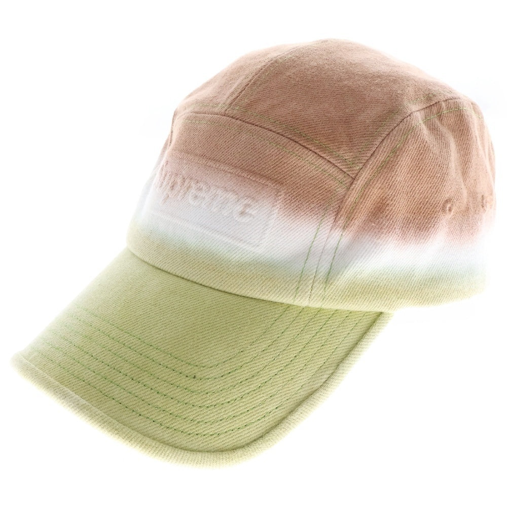 SUPREME(シュプリーム) 20SS Embossed Denim Camp Cap エンボスド デニムキャンプキャップ 帽子 イエロー/オレンジ