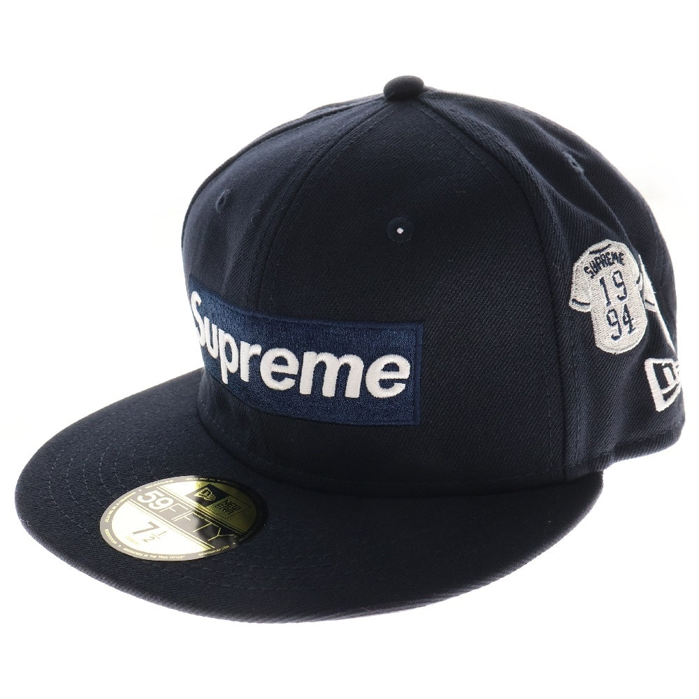 SUPREME(シュプリーム) 24AW Jerseys Box Logo New Era Cap ジャージーズボックスロゴニューエラキャップ 帽子 ネイビー