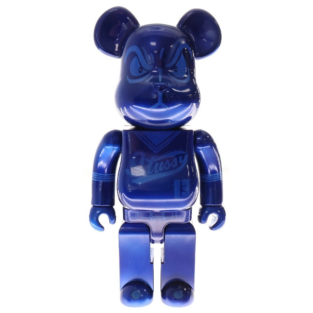 MEDICOM TOY(メディコムトイ) BE@RBRICK STUSSY WORLD WIDE TOUR BWWT 400% ベアブリック ステューシー ワールドワイドツアー フィギュア 人形 ブルー