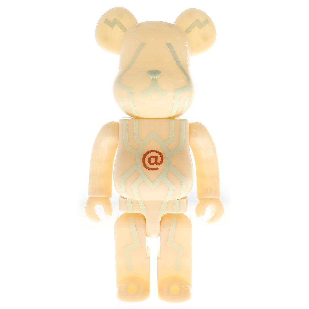 MEDICOM TOY(メディコムトイ) BE@RBRICK HMV PUSHEAD Spider Eye HMV渋谷5周年 蓄光タイプ パスヘッド ベアブリック 400% フィギュア 人形 ホワイト