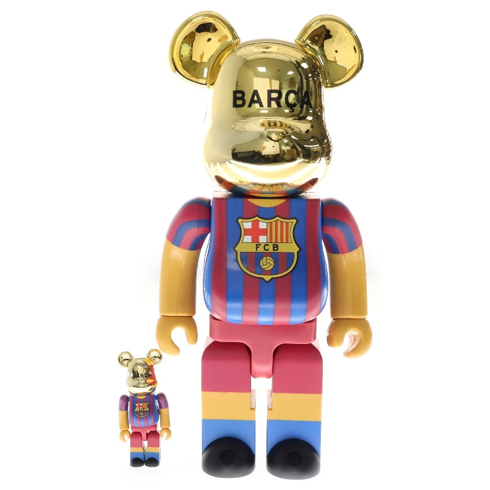 MEDICOM TOY(メディコムトイ) BE@RBRICK FCB FC BARCELONA 05-06 CHAMPION ver. 100%&400% ベアブリック エフシー バルセロナ チャンピオンバージョン 人形 フィギュア