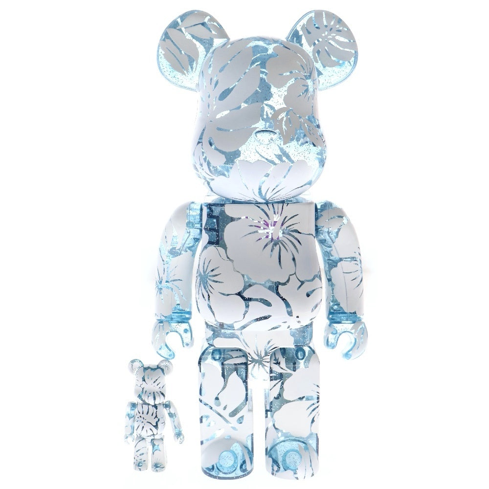 MEDICOM TOY(メディコムトイ) BE@RBRICK LEILOW HAWAII 100%&400% ベアブリック レイロー ハワイ 人形 フィギュア ブルー/ホワイト