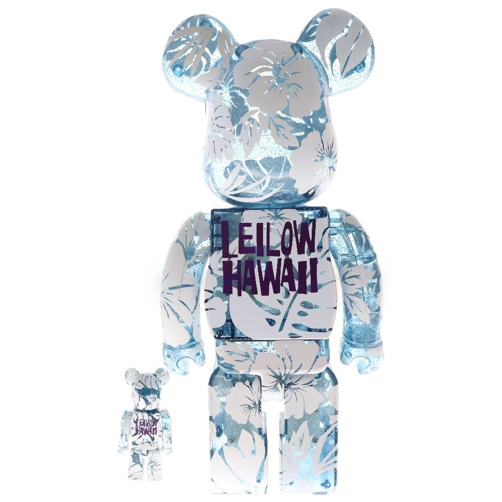 MEDICOM TOY(メディコムトイ) BE@RBRICK LEILOW HAWAII 100%&400% ベアブリック レイロー ハワイ 人形 フィギュア ブルー/ホワイト