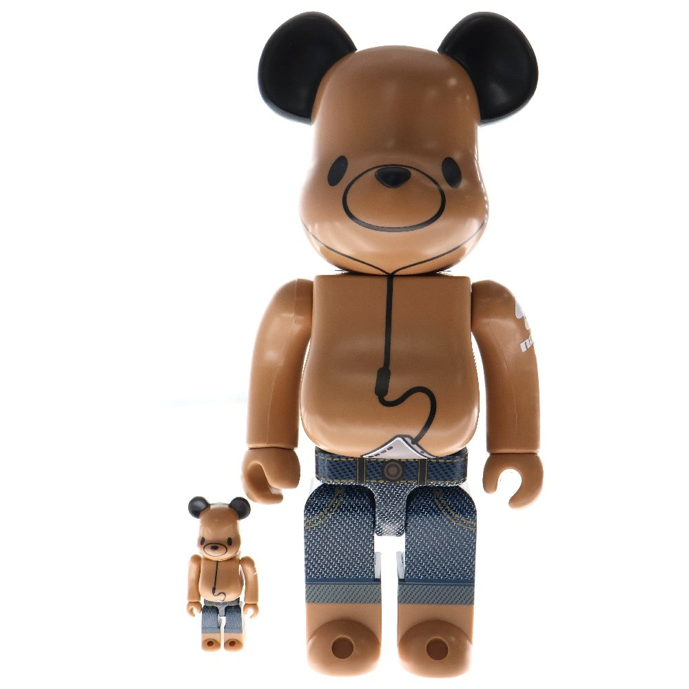 MEDICOM TOY(メディコムトイ) BE@RBRICK a-nation 04 MID SUMMER MODEL 100%&400% ベアブリック エーネイション 04ミッド サマーモデル 人形 フィギュア ブラウン