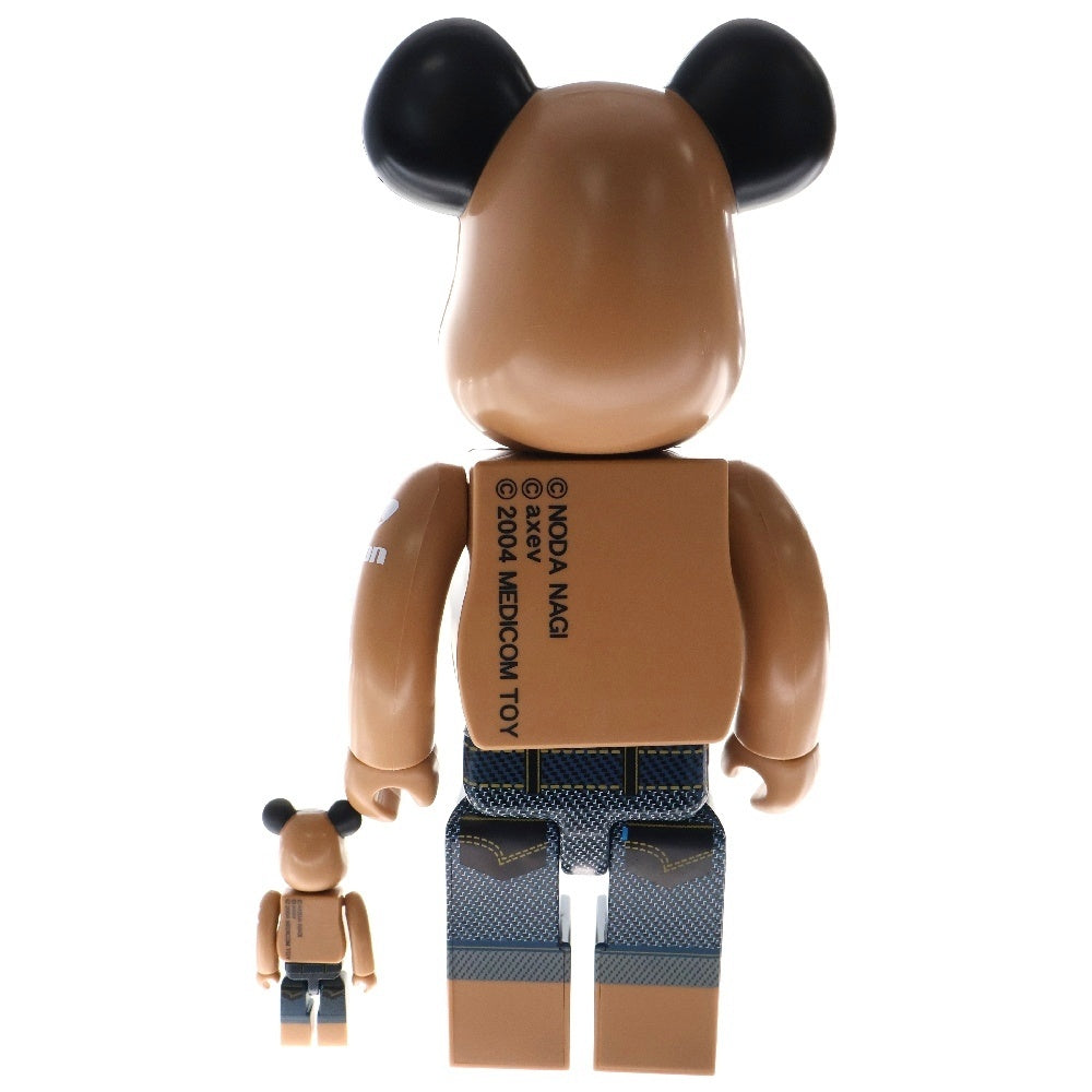 MEDICOM TOY(メディコムトイ) BE@RBRICK a-nation 04 MID SUMMER MODEL 100%&400% ベアブリック エーネイション 04ミッド サマーモデル 人形 フィギュア ブラウン