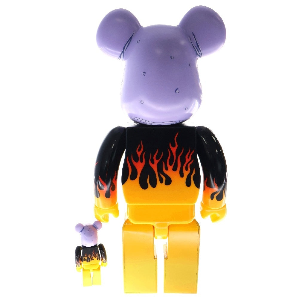 MEDICOM TOY(メディコムトイ) BE@RBRICK MARK PARKER WORLD WIDE TOUR 100%&400% ベアブリック マークパーカー ワールドワイドツアー 人形 フィギュア パープル/オレンジ