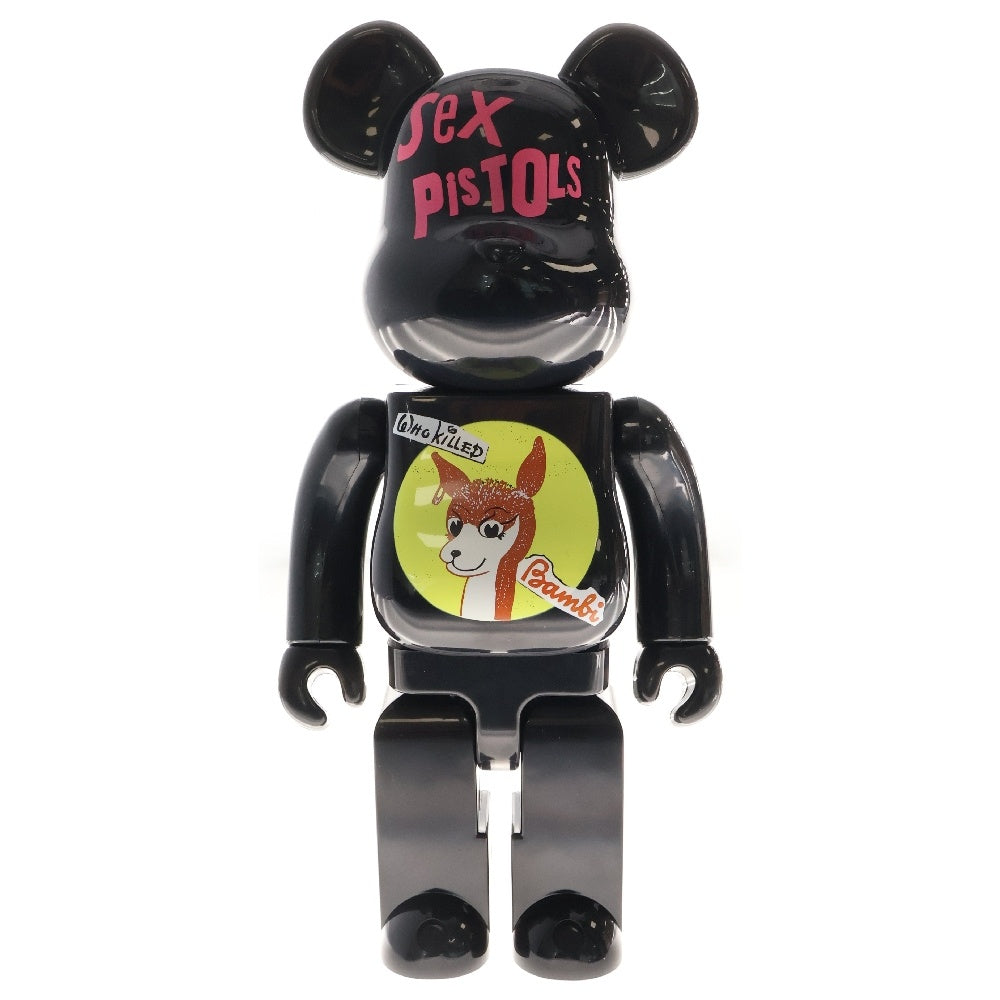 MEDICOM TOY(メディコムトイ) BE@RBRICK SEX PISTOLS Ver.3 Who Killed Bambi？ 400% ベアブリック セックスピストルズ 人形 フィギュア ブラック