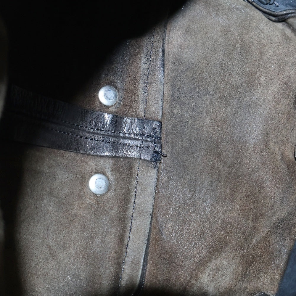 CHROME HEARTS(クロムハーツ) #1 SNAT PACK スナットパック ダガージップ ガンスリンガーベルト レザーウエストバッグ ブラック BCA378