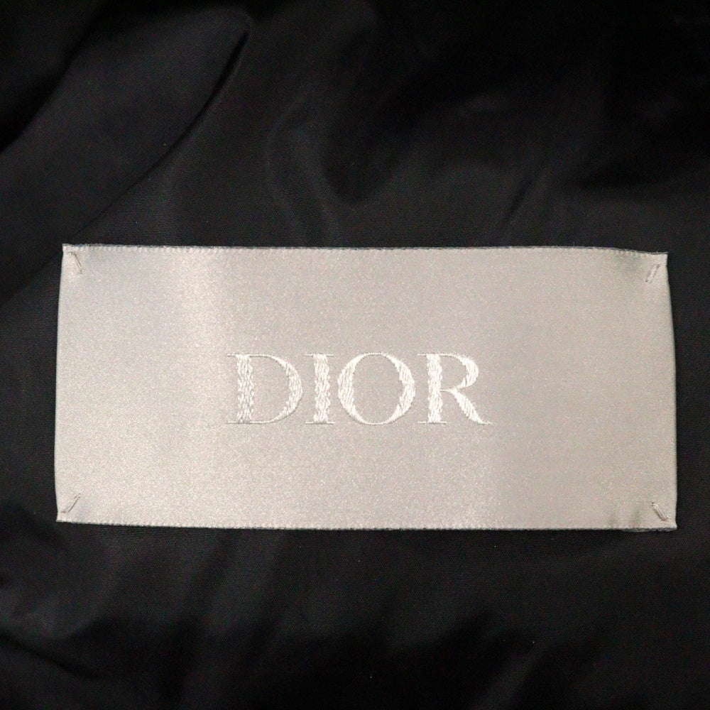 DIOR(ディオール) オブリーク総柄 ナイロン ジップアップ ダウン ジャケット ブラック 943C449A4462