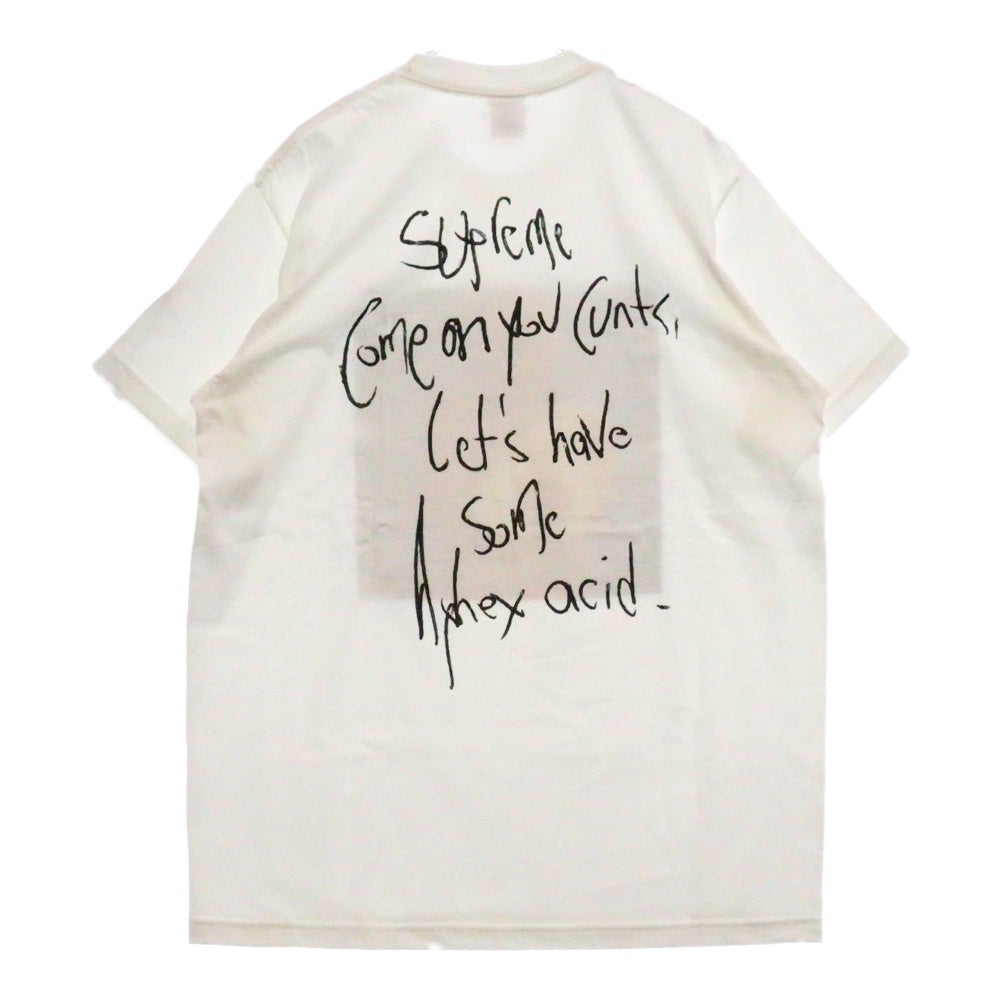 SUPREME(シュプリーム) 25SS Aphex Twin Windowlicker Tee エイフェックス ツイン ウィンドウリッカー フォトプリント クルーネック 半袖Tシャツカットソー ホワイト