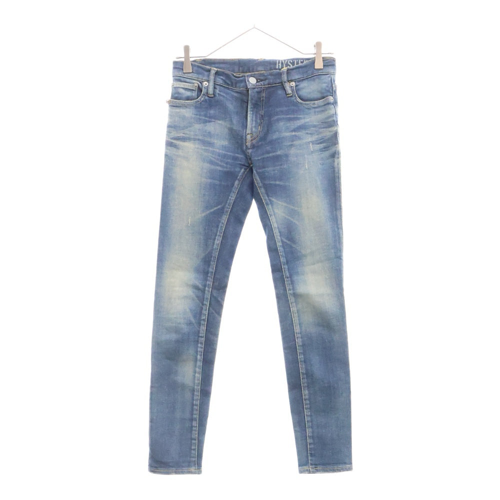 HYSTERIC GLAMOUR(ヒステリックグラマー) 15SS スタッズ スリム デニムパンツ インディゴ レディース 0152AP16