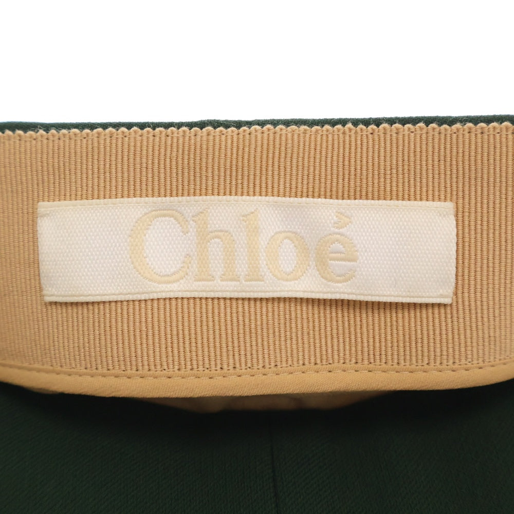 Chloe(クロエ) シルク フレアスカート グリーン レディース 16HJU03 16H237