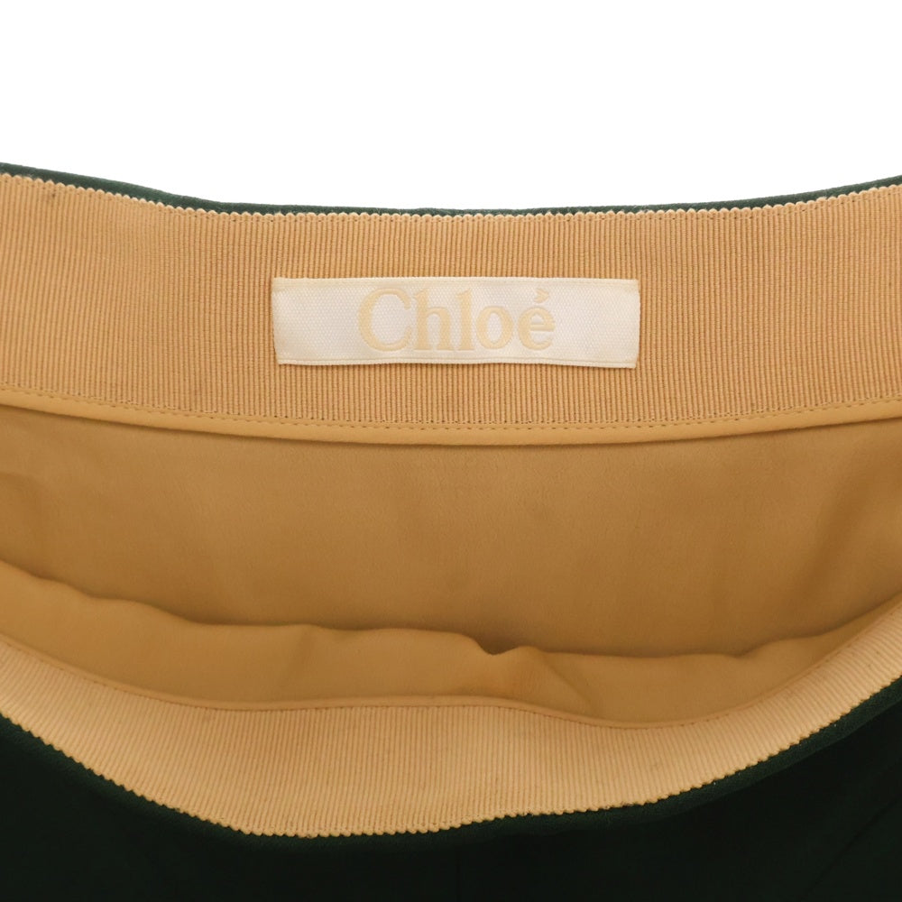 Chloe(クロエ) シルク フレアスカート グリーン レディース 16HJU03 16H237