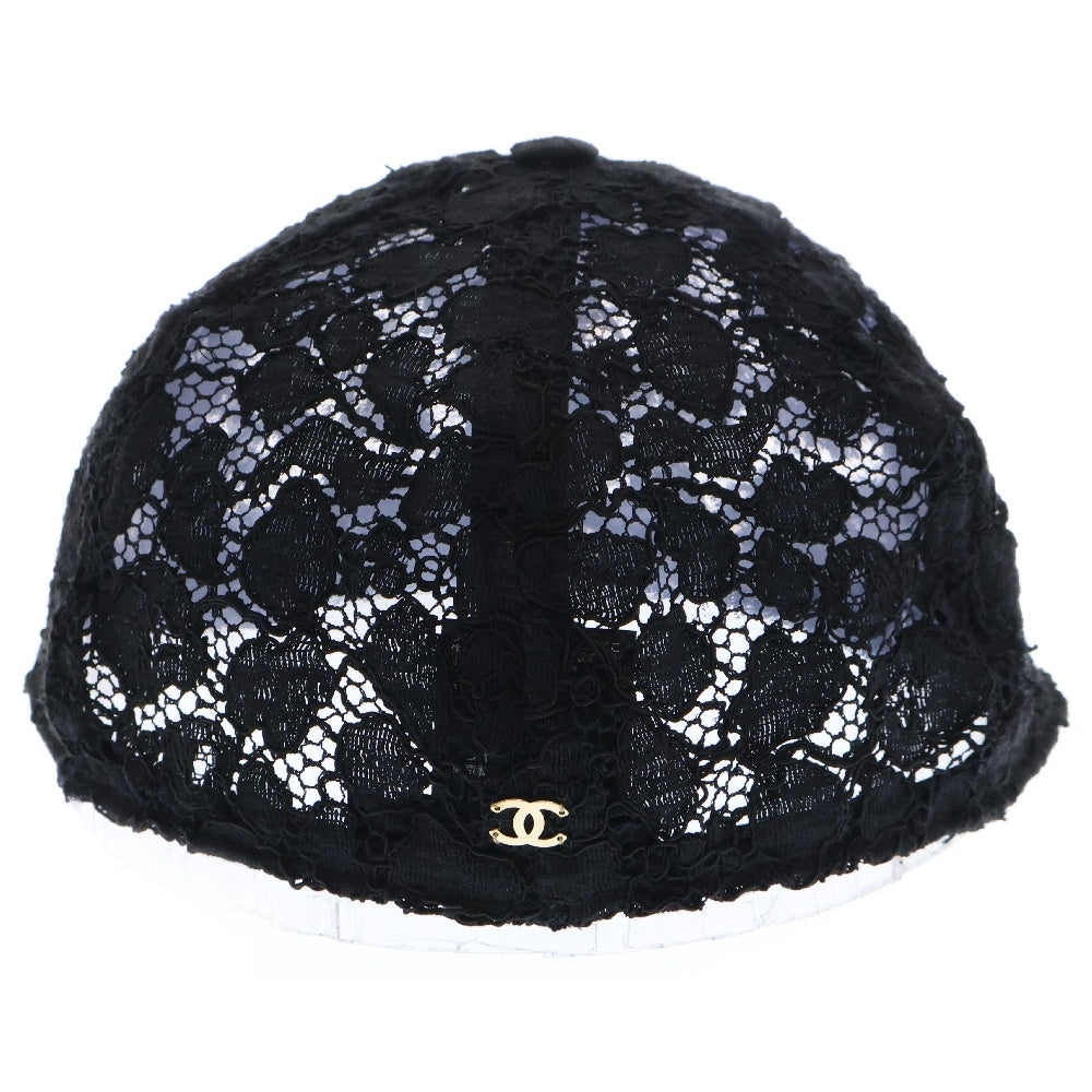 CHANEL(シャネル) ココマーク レース キャップ 帽子 ブラック レディース