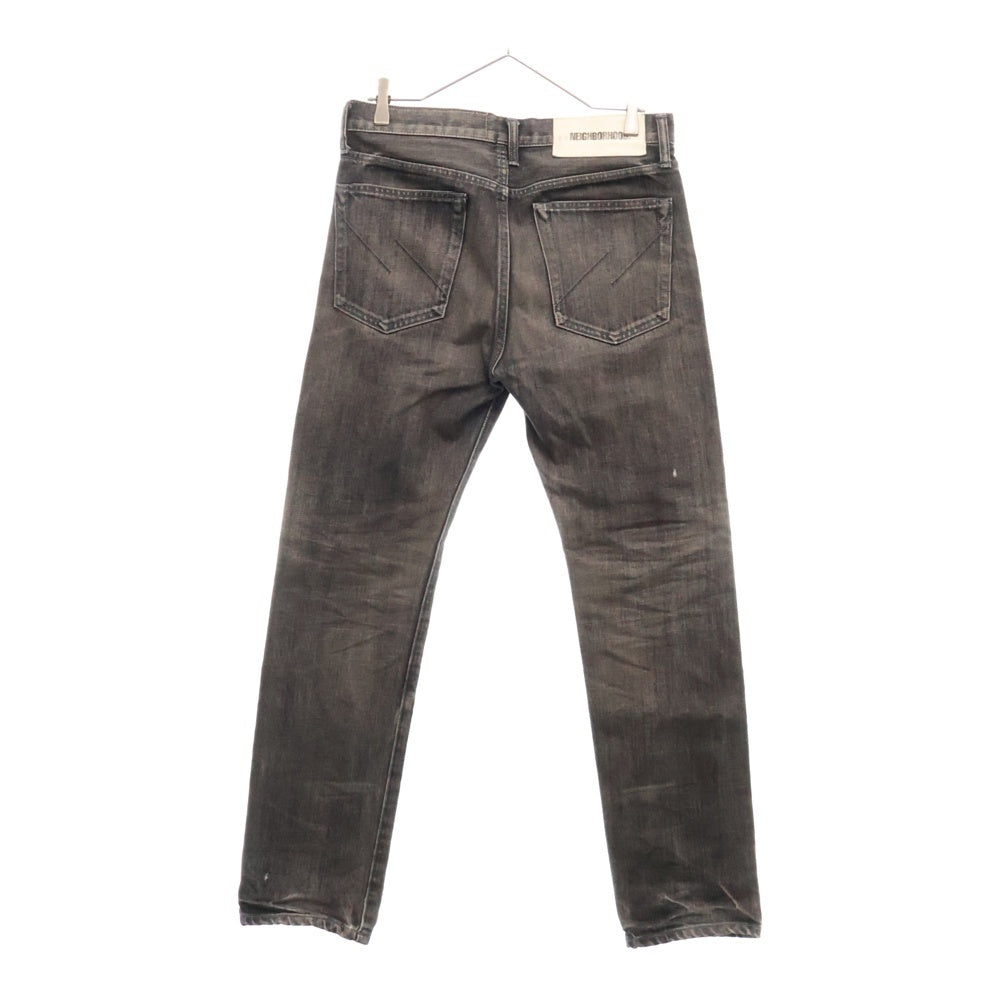 NEIGHBORHOOD(ネイバーフッド) 22AW WASHED.DPNARROW ウォッシュド ディープ ナロー デニムパンツ ブラック 222XBNH-PTM06