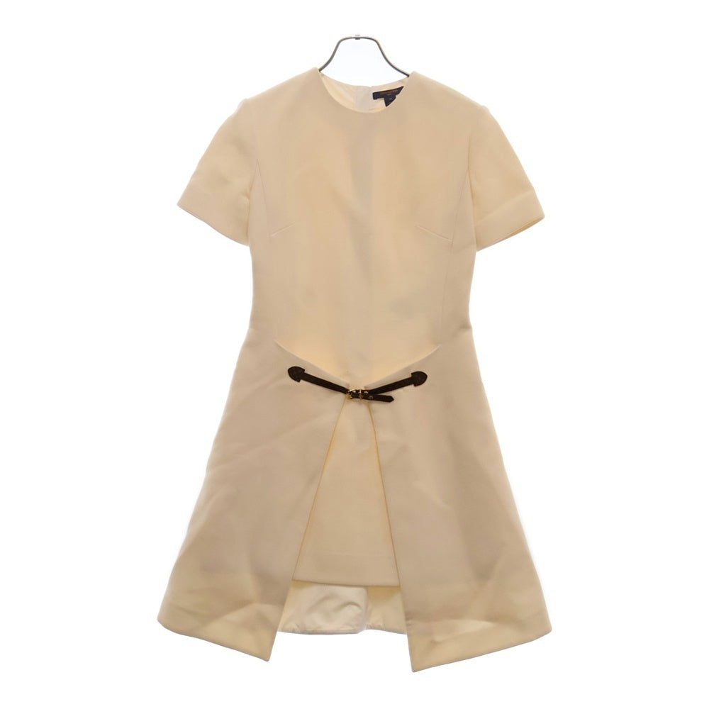 LOUIS VUITTON(ルイヴィトン) 22AW LVトロンプルイユ ラップ フロントドレス ミニワンピース アイボリー レディース RW222W UVF FNDR39
