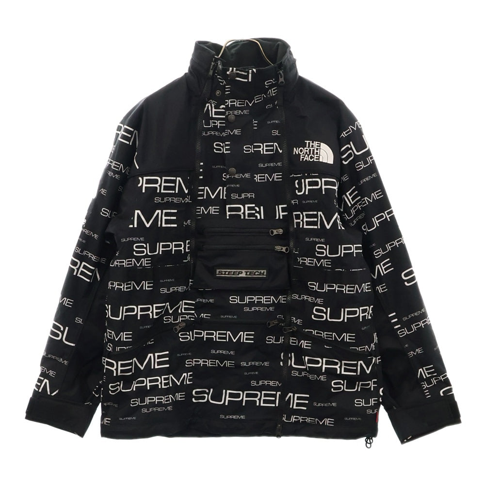 SUPREME(シュプリーム) 21AW ×THE NORTH FACE Steep Tech Apogee Jacket ザ ノースフェイス スティープテック アポジー ナイロン ジャケット ブルゾン ブラック NF0A7QGY