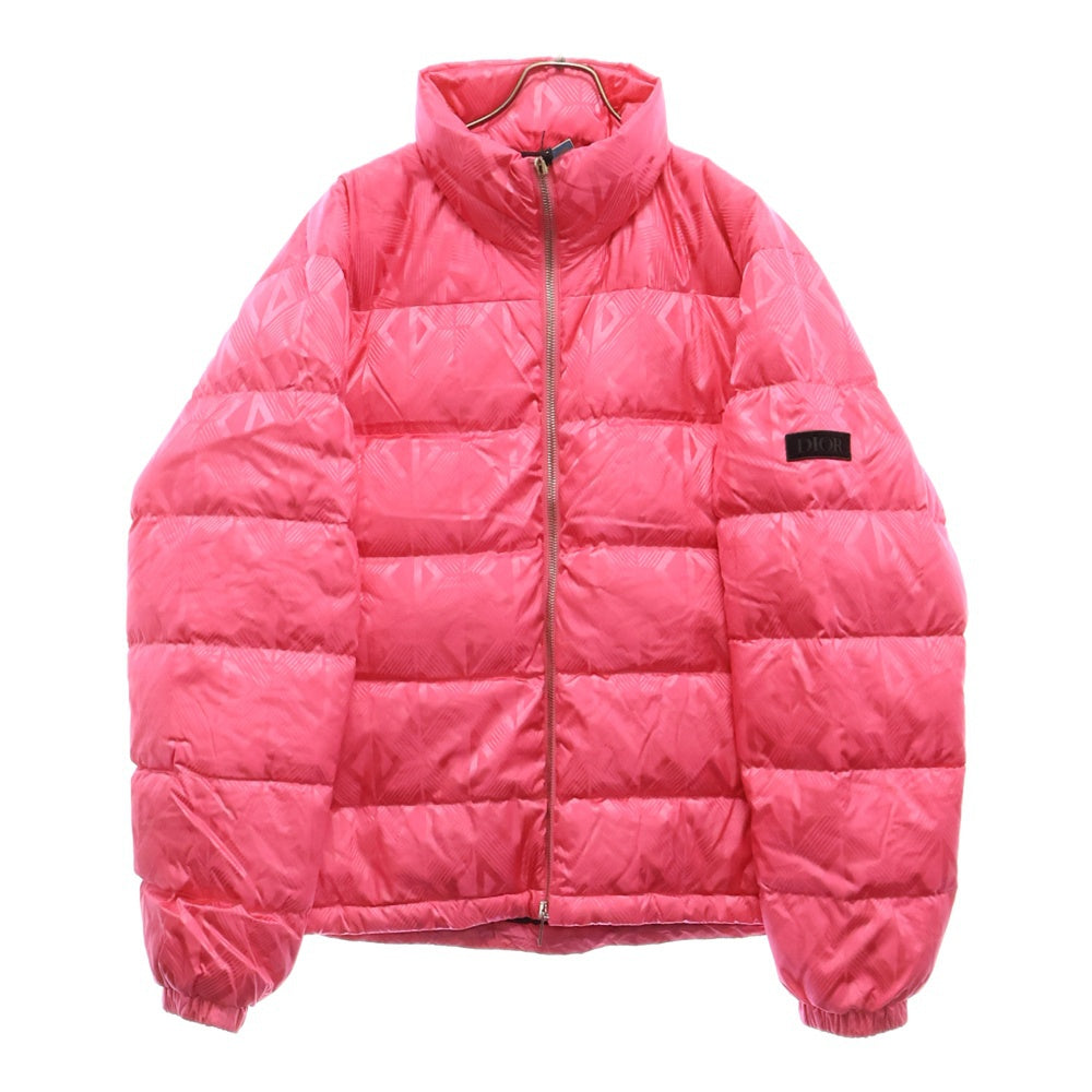 DIOR(ディオール) CD DIAMOND MIRAGE SKI CAPSULE ロゴ ダイヤモンド ミラージュ スキー カプセル ナイロン ダウン ジャケット ピンク 943C449C5711